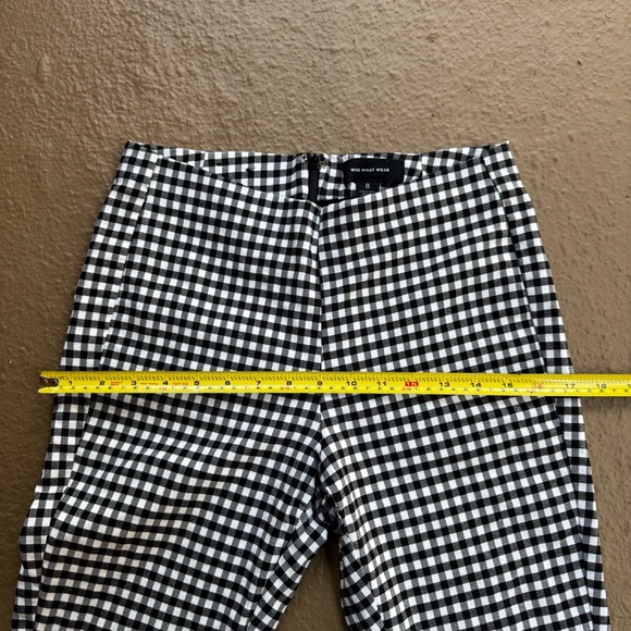 Who What Wear Monochrome Checkered Trousers - Picture 3 of 10